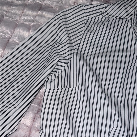 Covington Women’s Striped Blouse Black and White Classic Design Size MP - Picture 5 of 14